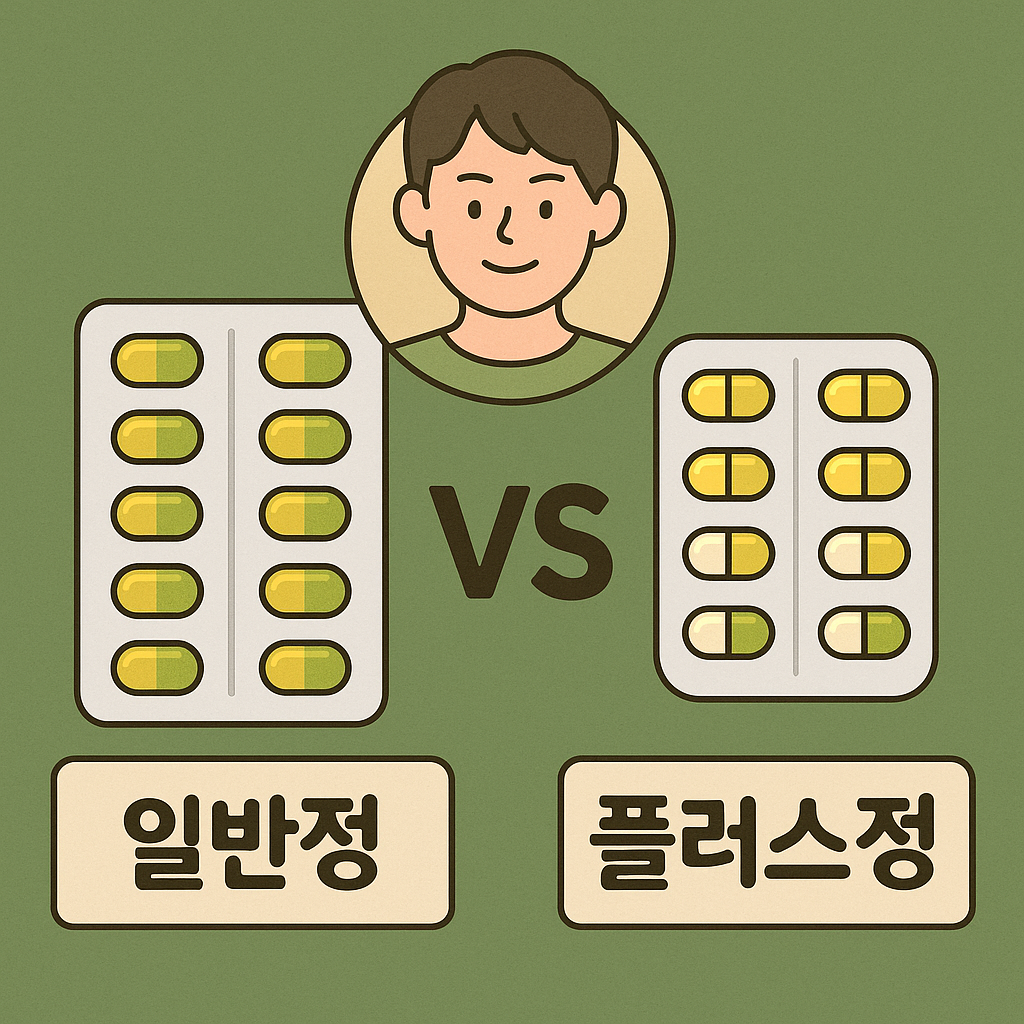 부스코판 플러스정 vs 일반정 차이