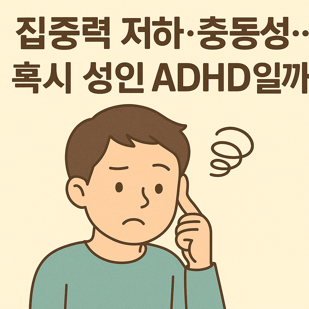 집중력 저하·충동성… 혹시 성인 ADHD일까?